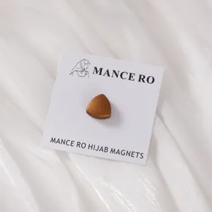 Matte driehoekige magnetische hijab speld kleding sluiting voor sjaal clip sterke grip.