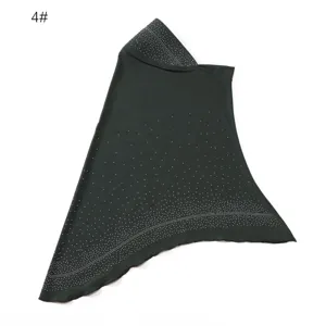 Women rhinestone embellished hijab cap stylish sparkling diamond head wrap comfortable soft brim