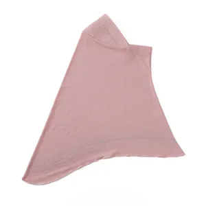Women elegant rhinestone starry instant hijab soft ribbed head cover comfortable Muslim scarf main view