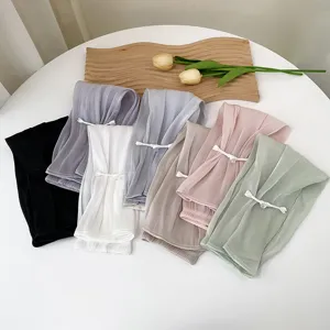 Manches de protection solaire plissées unies pour femmes, manchettes légères anti-UV.