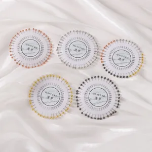 Épingles à Tête de Perle en Métal Alliage Épingles Droites pour Positionnement de Vêtement Couture Artisanat Roue d'Épingles