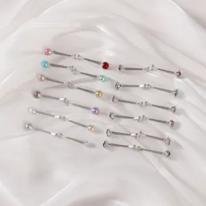 Clip de Vêtements Antidérapant Perle Florale Écharpe Chle Boucle de Fixation Broche Décorative Accessoires de Mode