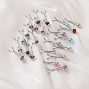Clip de Foulard Fleur Perle Anti-Reflet Épingle Hijab Mode Boucle de Fixation Vêtement