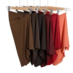 Hijab elastico in tinta unita, copricapo comodo per donna, stile alla moda per tutti i giorni.