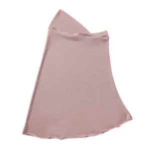 Solid color stretch mesh headscarf breathable hijab cap casual daily fashion apparel accessory