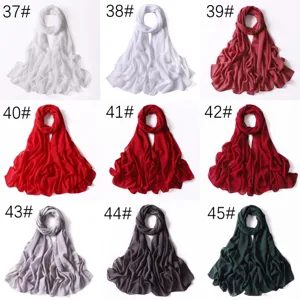 Sciarpa lunga in chiffon glitterato tinta unita da donna, scialle leggero ed elegante.