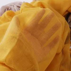 Lightweight solid color polyester sheer scarf shawl for women travel fashion daily wear