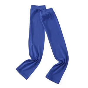 Close-up of solid blue modal sun protection ice sleeves, showing soft fabric texture.
