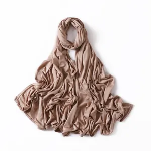 Μονόχρονο modal jersey hijab μακρύ μαντήλι απαλό αναπνεύσιμο κομψό καθημερινό στυλ