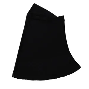 Black mesh headscarf detail view, elastic hair cover breathable fabric texture shot