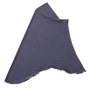 Hijab elasticizzato in tinta unita per donne, comodo copricapo musulmano quotidiano.