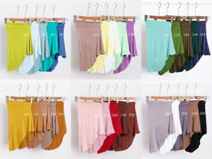Solid color modal hijab cap inner under scarf multi-color Muslim head cover turban hat.