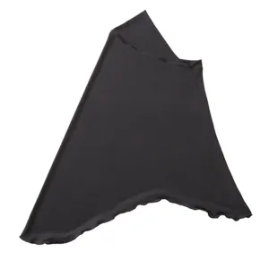Hijab elasticizzato nero tinta unita copricapo comodo per donne musulmane uso quotidiano