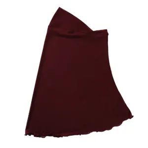 Solid color elastic mesh headscarf detail view, breathable and lightweight fabric design for daily wear.