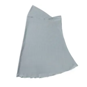Solid color elastic mesh slip-on headscarf, lightweight breathable Muslim hijab bonnet.