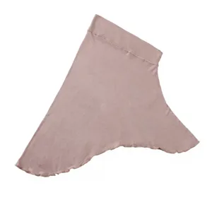 Close-up detail of a soft modal cotton plain underscarf hijab cap, showing fine texture.