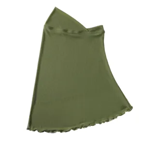 Solid color stretchy mesh headscarf detail view, breathable fabric for comfortable daily wear.