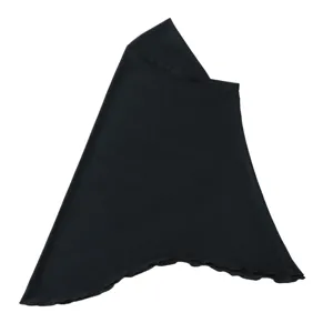 Comodo hijab elasticizzato nero tinta unita per uso quotidiano delle donne moderne