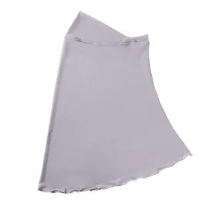 Detailed close-up of the solid color stretch mesh headscarf showing soft breathable fabric.