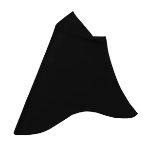 Hijab slip-on elastico nero da donna, comodo copricapo elasticizzato foulard musulmano modesto.