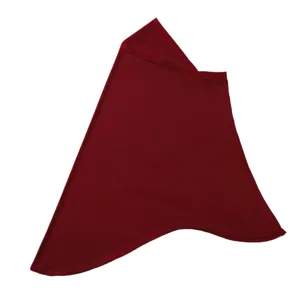 Vista di dettaglio ravvicinata della trama del tessuto hijab elastico e cuciture pulite.