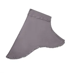 Detailed view of solid color modal hijab undercap, comfortable slip-on head cover for women.