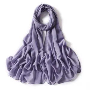 Donna colore solido chiffon scintillante lungo sciarpa elegante glitter hijab
