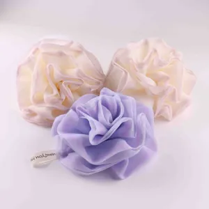 Grande Spugna da Bagno Rosa Rete Schiumogena Carina Ragazza Fiore da Bagno Asciugamano Scrub Super Morbido Fibra di Viscosa Palla da Bagno