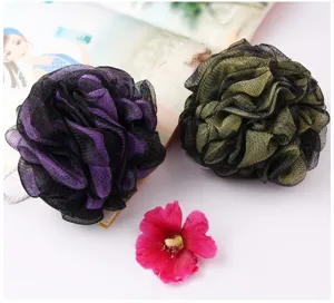 Large 50g mesh bath sponge dual color soft foaming shower ball body scrubber for daily clean.
