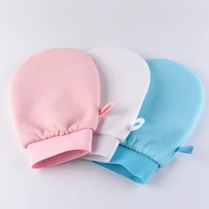 Guanti da Bagno Esfolianti Guanti da Doccia Marocchini Ispessiti in Cotone e Rayon Guanti Scrub per il Corpo Doccia Spa