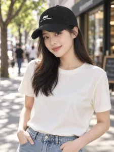 Berretto da baseball stile coreano lavato con ricamo, visiera curva, cappello alla moda.