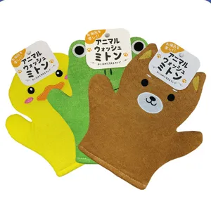 Children Cartoon Animal Bath Glove Cute Shower Scrubber Mitt Bath Towel