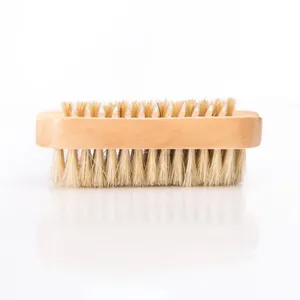 Hölzerne doppelseitige Reinigungsbürste Nagelbürste mit Naturborsten Hauptproduktansicht