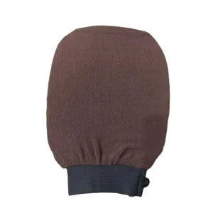 Single layer exfoliating bath glove dead skin removal shower mitt for daily body cleaning