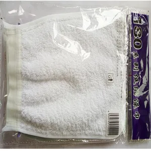 Guante de baño exfoliante desechable esponja blanca doble cara para ducha y cuidado corporal spa