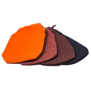 Exfoliating bath mitt shower gloves body scrubber multi color soft material durable easy use
