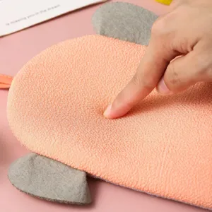 Cartoon elephant children bath sponge glove cute double sided exfoliating shower scrubber