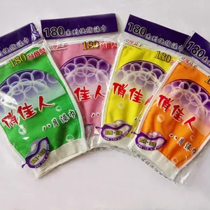 Guante de bano desechable exfoliante de doble cara esponja de ducha 4 piezas coloridos