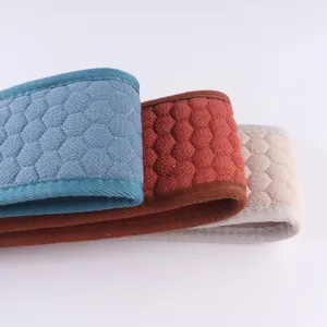 Exfoliating back scrubber strap double sided textured bath towel for gentle cleaning daily use