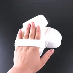 Gant de bain éponge loofah blanc accessoire brosse exfoliante pour le corps nettoyage facile