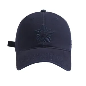 Dunkelblaue bestickte Baseballkappe für Herbst und Winter, winddichte Kappe für Outdoor Alltag.