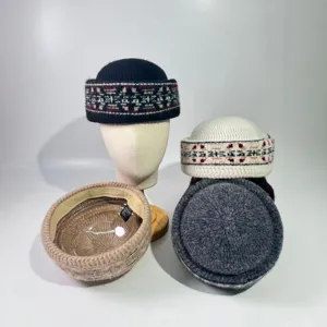 Bonnet docker tricoté Fair Isle hiver chaud rétro bonnet marin casquette décontractée femme