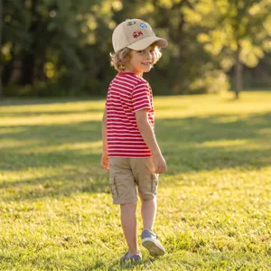 Cappello da baseball per bambini con toppe di auto, cappellino da sole per la primavera.