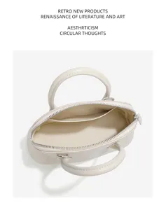 Sac à main élégant en cuir texturé crocodile avec poignée pour femme élégante et quotidienne