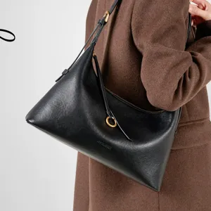 First Layer Cowhide Tote Bag For Women Large Capacity Minimalist Shoulder Bag Commuting Leather Handbag
