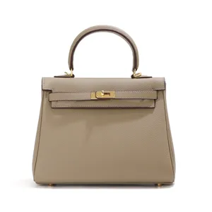 Echt Lederen Kelly Schoudertas Grote Capaciteit Handtas Crossbody Tas Voor Dames