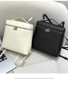 Sac à dos en cuir véritable femme mode urbain voyage loisirs élégant et pratique