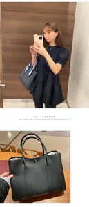 Genuine leather women tote bag, top layer cowhide garden handbag, commuter shoulder bag.