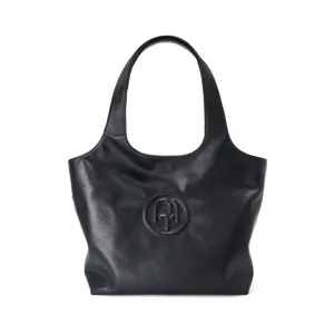 Classic vintage cowhide leather tote bag for women daily commuting shoulder underarm handbag