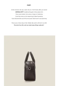 Vegetable tanned cowhide Boston bag, retro leather bowling bag, stylish commute shoulder bag.